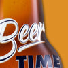 Beer Time Wall Mounted Bottle Opener & Cap Catcher